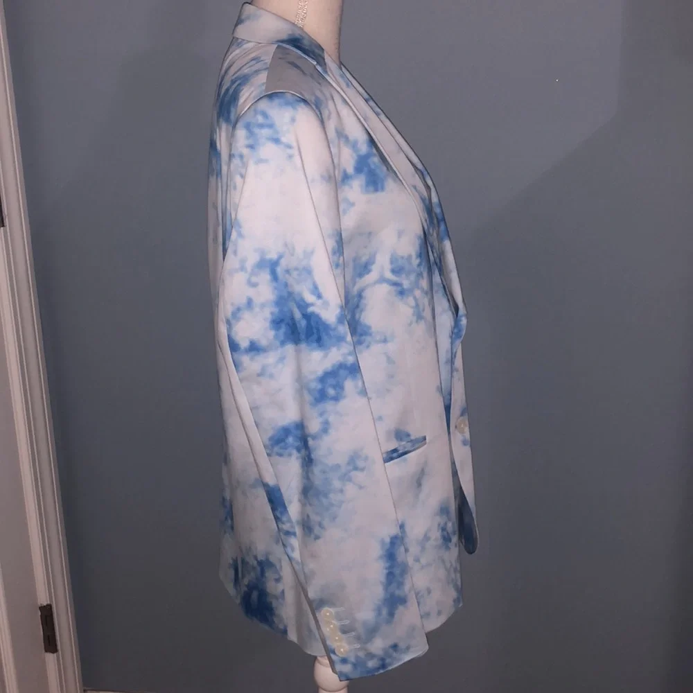 JF J. Ferrar tie dye cloud slim suit sports jacket